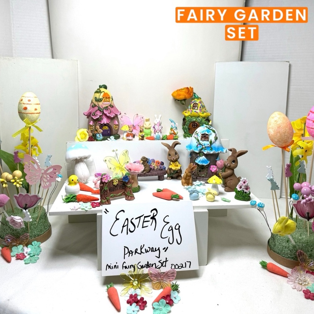 EASTER EGG PARKWAY FAIRY GARDEN GIFT SET